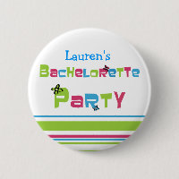 Customisable Bachelorette Party Button