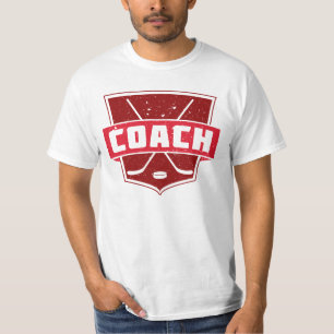 Customisable Back Print Hockey Coach T-Shirt