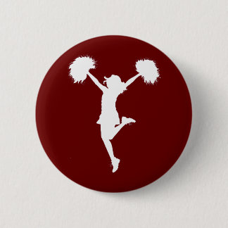 Customisable Background Cheerleader Cheerleading 6 Cm Round Badge