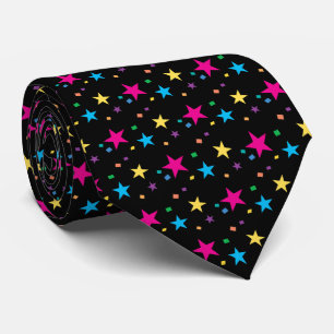 Customisable background Confetti stars pattern Tie