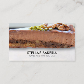 Customisable Bake Bakery Food Business Card
