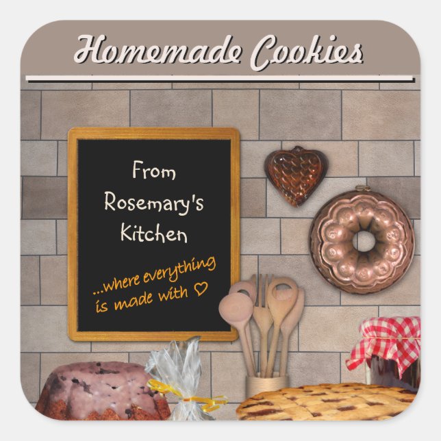 Customisable Bakery Label (Front)