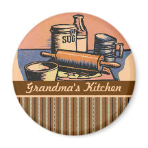 Customisable baking kitchen decorative magnet
