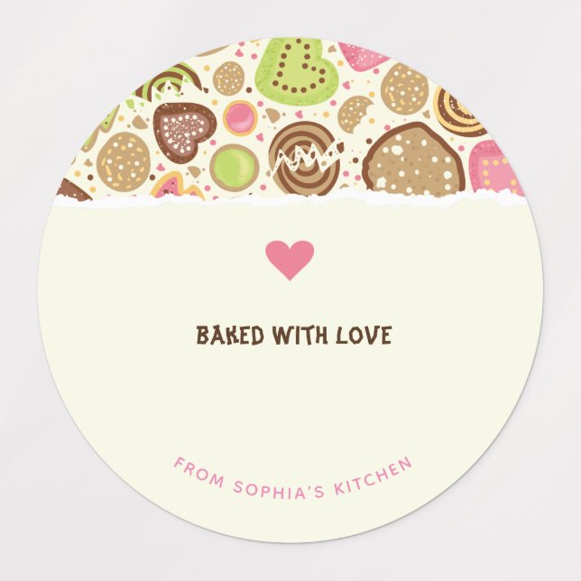 Customisable Baking stickers (Design 1)