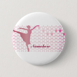 Customisable: Ballerina 6 Cm Round Badge