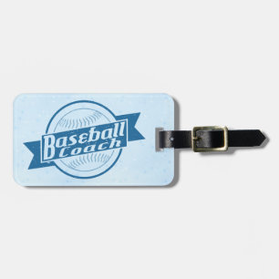 Customisable Baseball Coach Luggage Tag