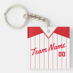 Customisable Baseball Softball Jersey Keyring