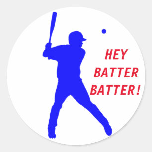 Customisable Baseball Sticker with batter