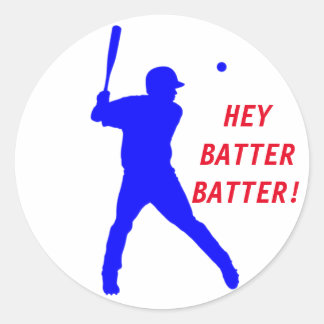 Customisable Baseball Sticker with batter