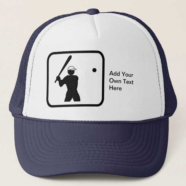 Customisable Baseballer Logo Trucker Hat (Front)