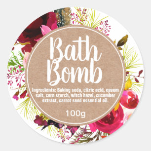 Customisable Bath Bomb Label