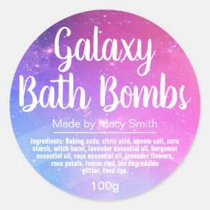 Customisable Bath Bomb Label