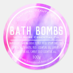 Customisable Bath Bomb Label