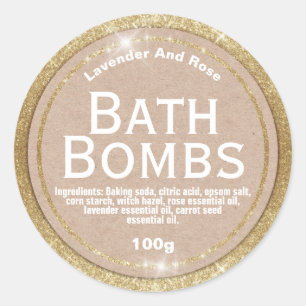 Customisable Bath Bomb Label