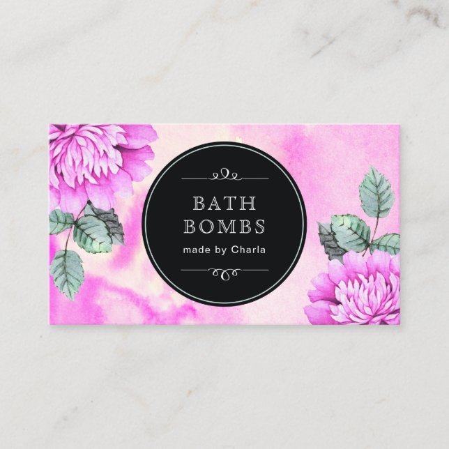 Customisable Bath Bombs Business Cards (Front)