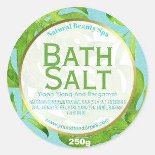 Customisable Bath Salt Label