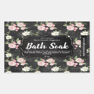 Customisable Bath Soak Label Handmade Business