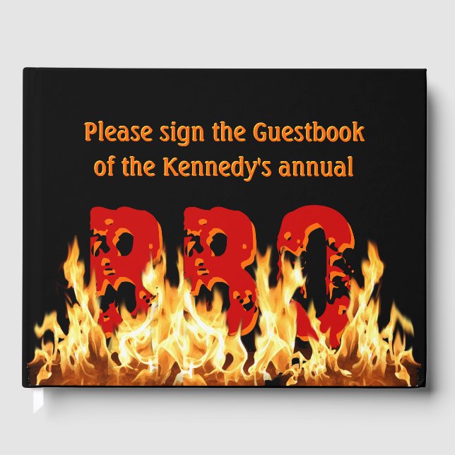 Customisable BBQ Guestbook (Front)
