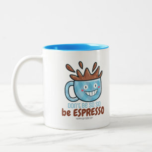 Customisable Be Espresso Two-Tone Coffee Mug