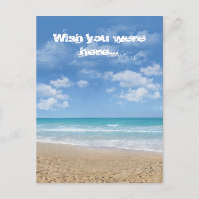 (Customisable) Beach Postcard (Front)