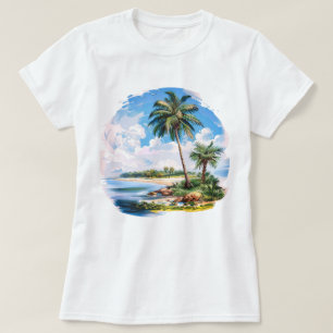 Customisable beautiful tropical scenery T-Shirt