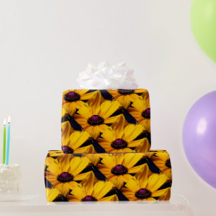 Customisable Beautiful yellow Daisy flower Wrapping Paper