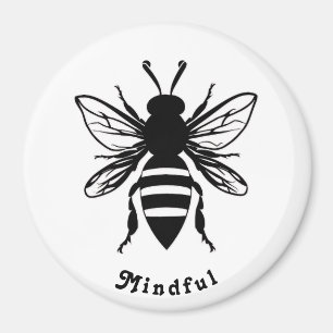 Customisable Bee Mindful Magnet