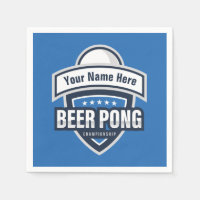 Customisable Beer Pong Championship Logo