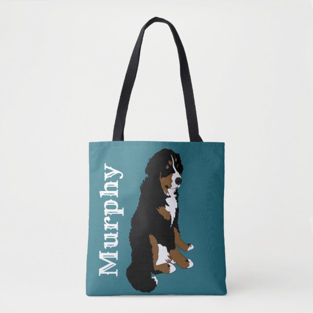 Customisable Bernese Mountain Dog  Tote Bag (Front)