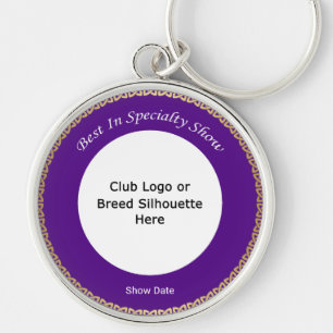 Customisable Best In Speciality Show Key Ring