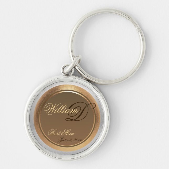 Customisable Best Man Keepsake Keychain (Front)