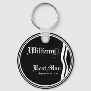 Customisable Best Mans Keepsake Keychain