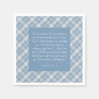 Customisable Bible Verse Isaiah 41:10, 13  Napkin