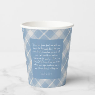 Customisable Bible Verse Isaiah 41:10, 13  Paper Cups