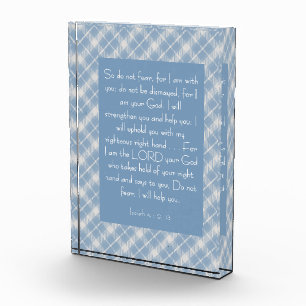 Customisable Bible Verse Isaiah 41:10, 13  Photo Block