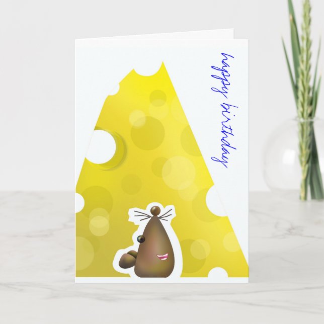 Customisable: Big cheese Card (Front)