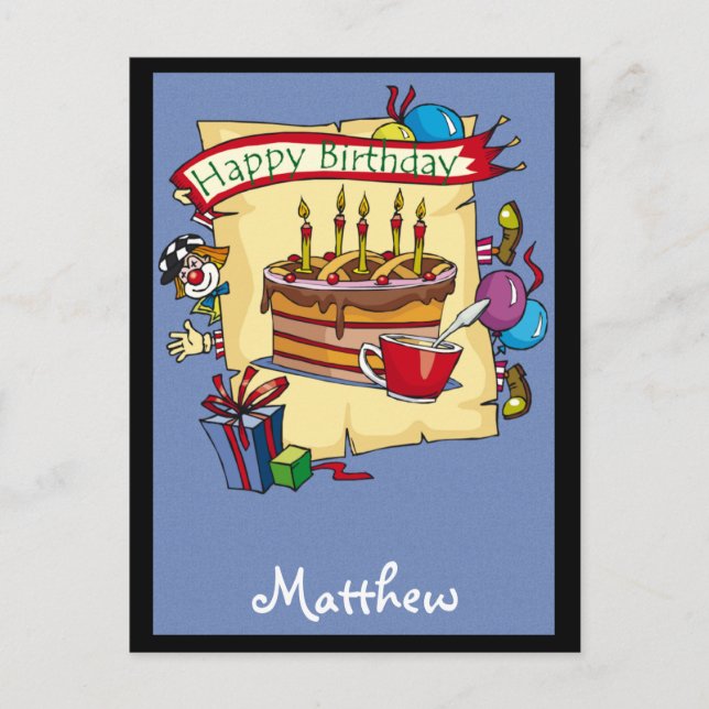Customisable Birthday Cards (Front)