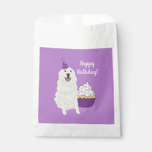 Customisable Birthday Great Pyrenees Mountain Dog Favour Bags