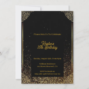 Customisable Birthday Invitation