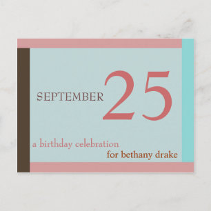 Customisable Birthday Invitation I