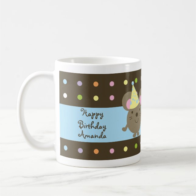 Customisable Birthday Part Mouse Mug (Left)