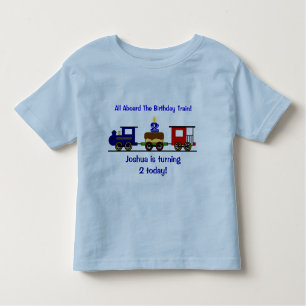 Customisable Birthday Train Shirt