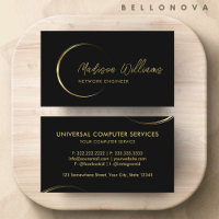 Customisable Black and Gold Professional Business