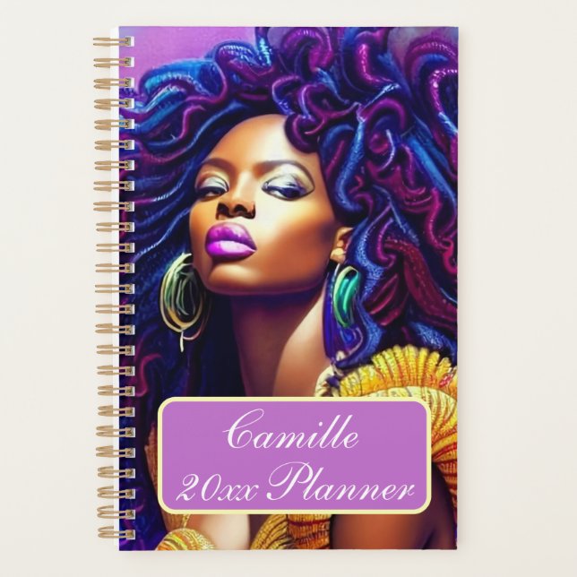 Customisable Black Girl Planner  (Front)