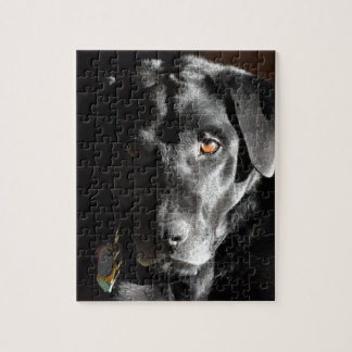 Customisable Black Labrador Retriever Jigsaw Puzzle