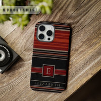 Customisable Black Red Orange White  Aztec Pattern