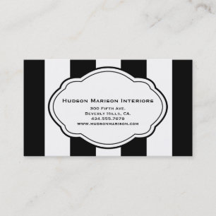 Customisable Black & White Business Card