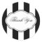 Customisable Black & White Sticker Label