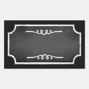Customisable Blank Faux Chalkboard Sticker Labels