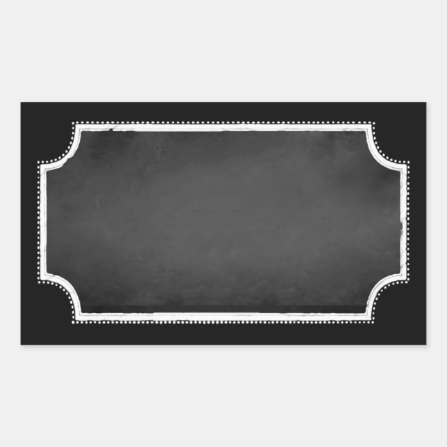 Customisable Blank Faux Chalkboard Sticker Labels (Front)